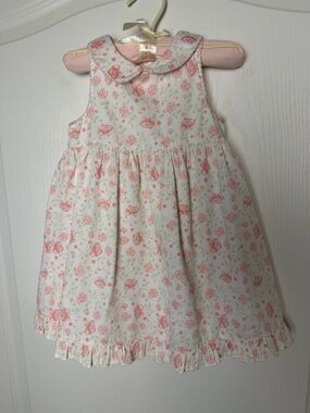 Emma’s Garden Floral Dress 24M | Peter Pan Collar | Vintage-Inspired cottage